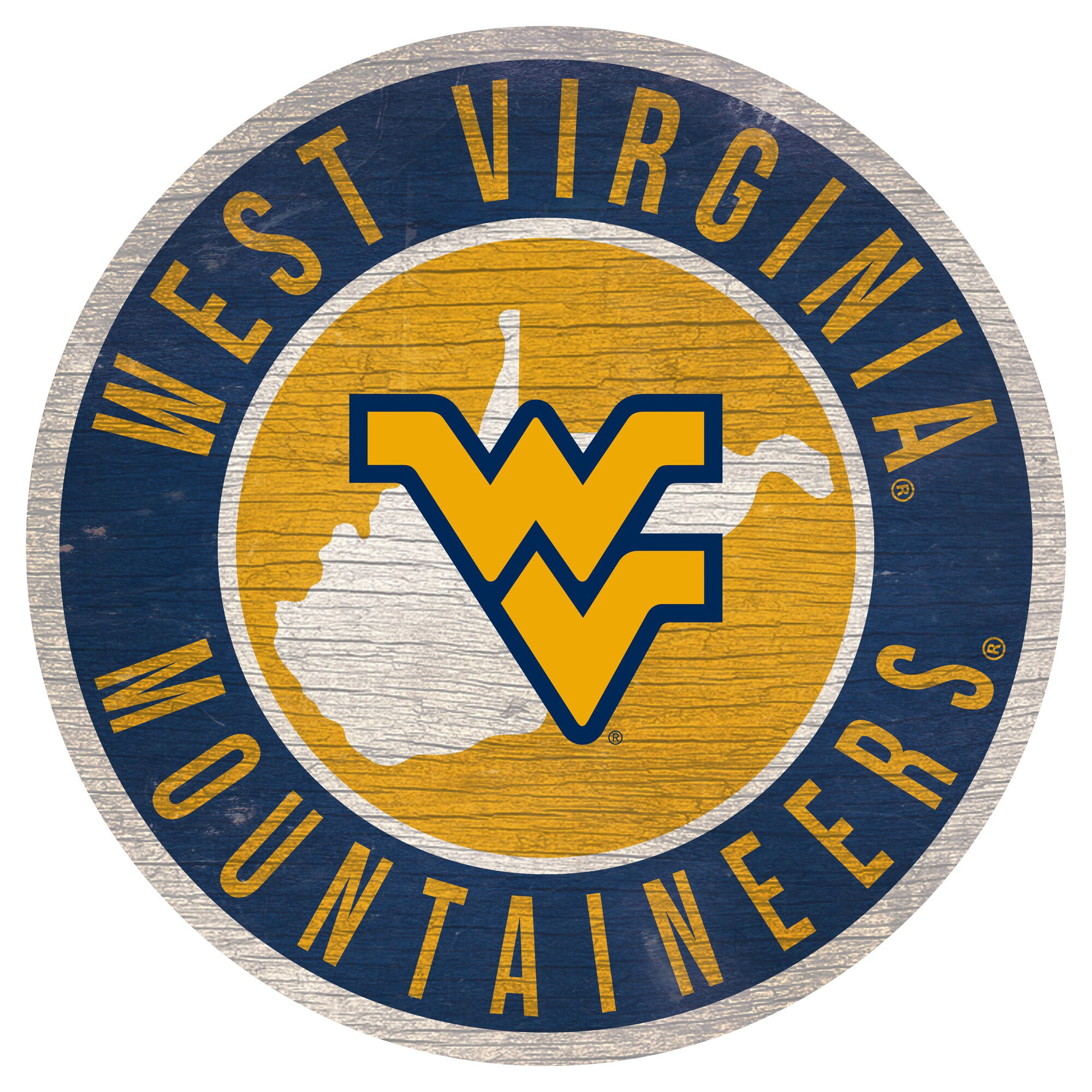 Fan Creations Officially Licensed NCAA West Virginia 12" Wood Circle