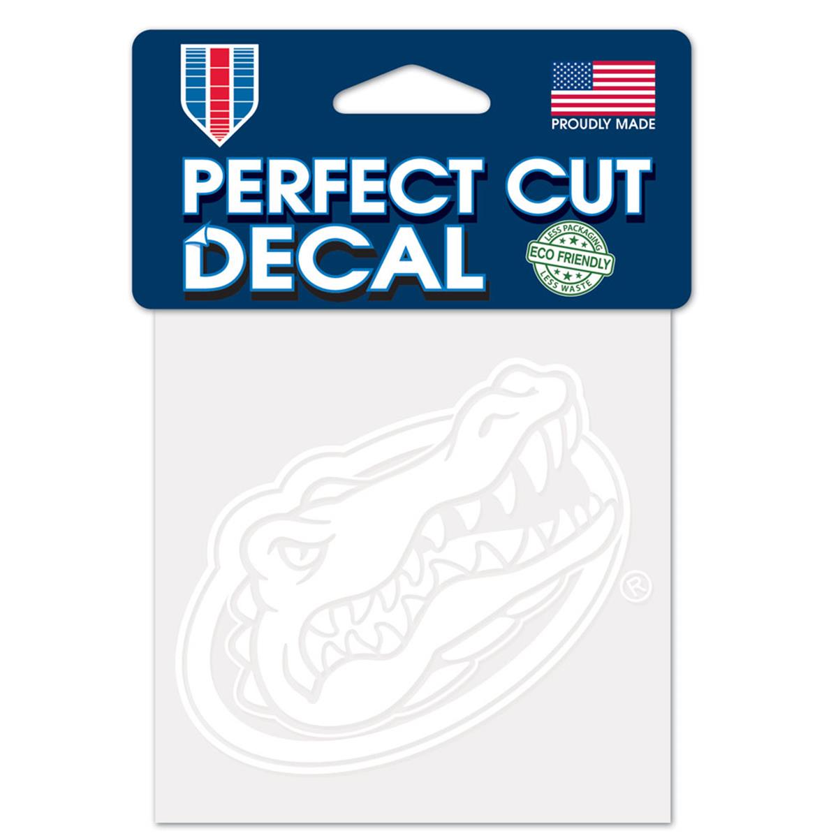 Florida Gators Decal 4x4 Perfect Cut White Special Order