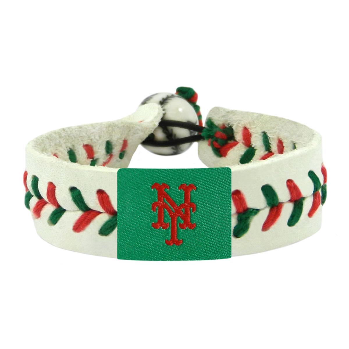 Team Color Baseball Holiday New York Mets Bracelet