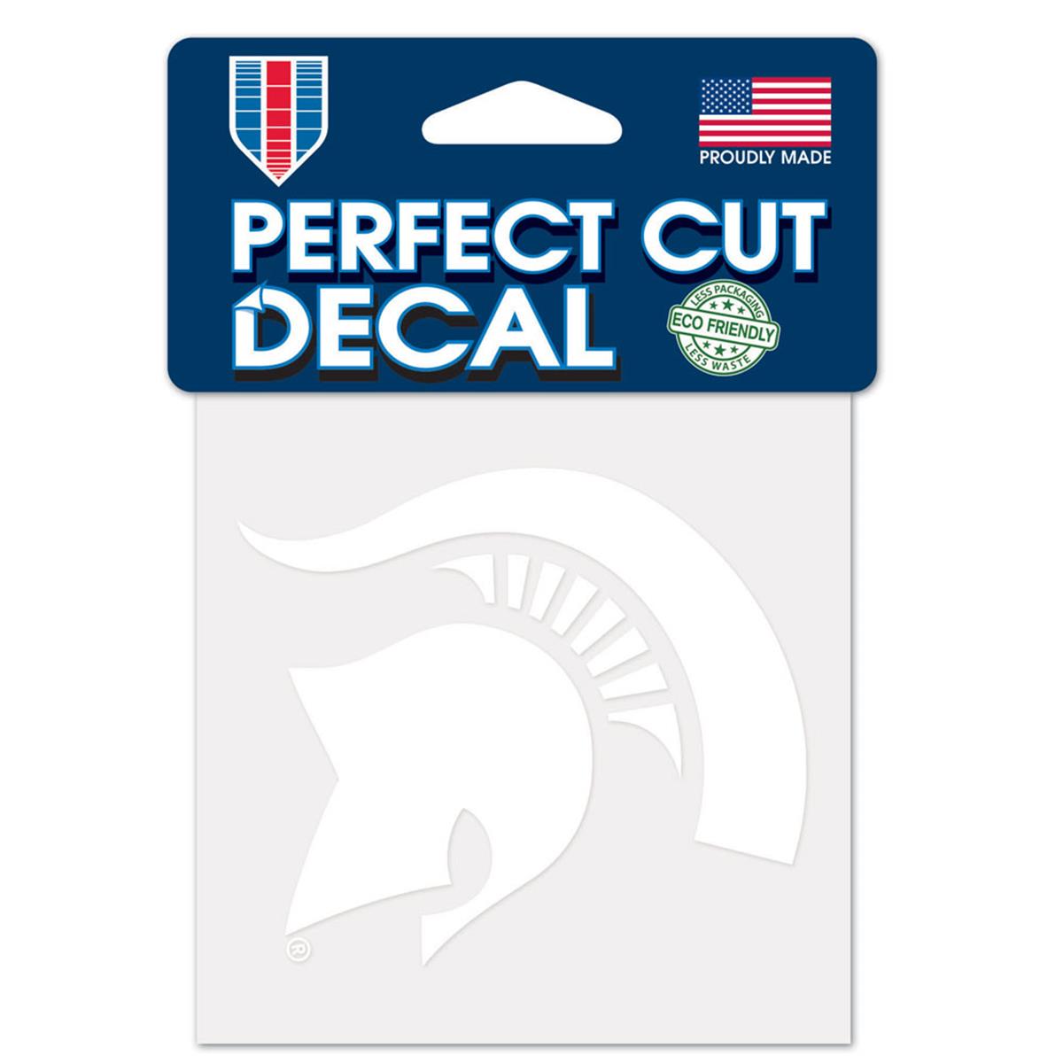 Michigan State Spartans Decal 4x4 Perfect Cut White Special Order