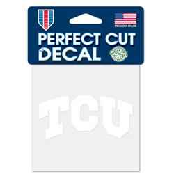 TCU Horned Frogs Decal 4x4 Perfect Cut White Special Order