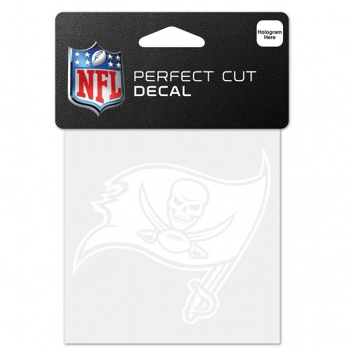 Tampa Bay Buccaneers Decal 4x4 Perfect Cut White Special Order