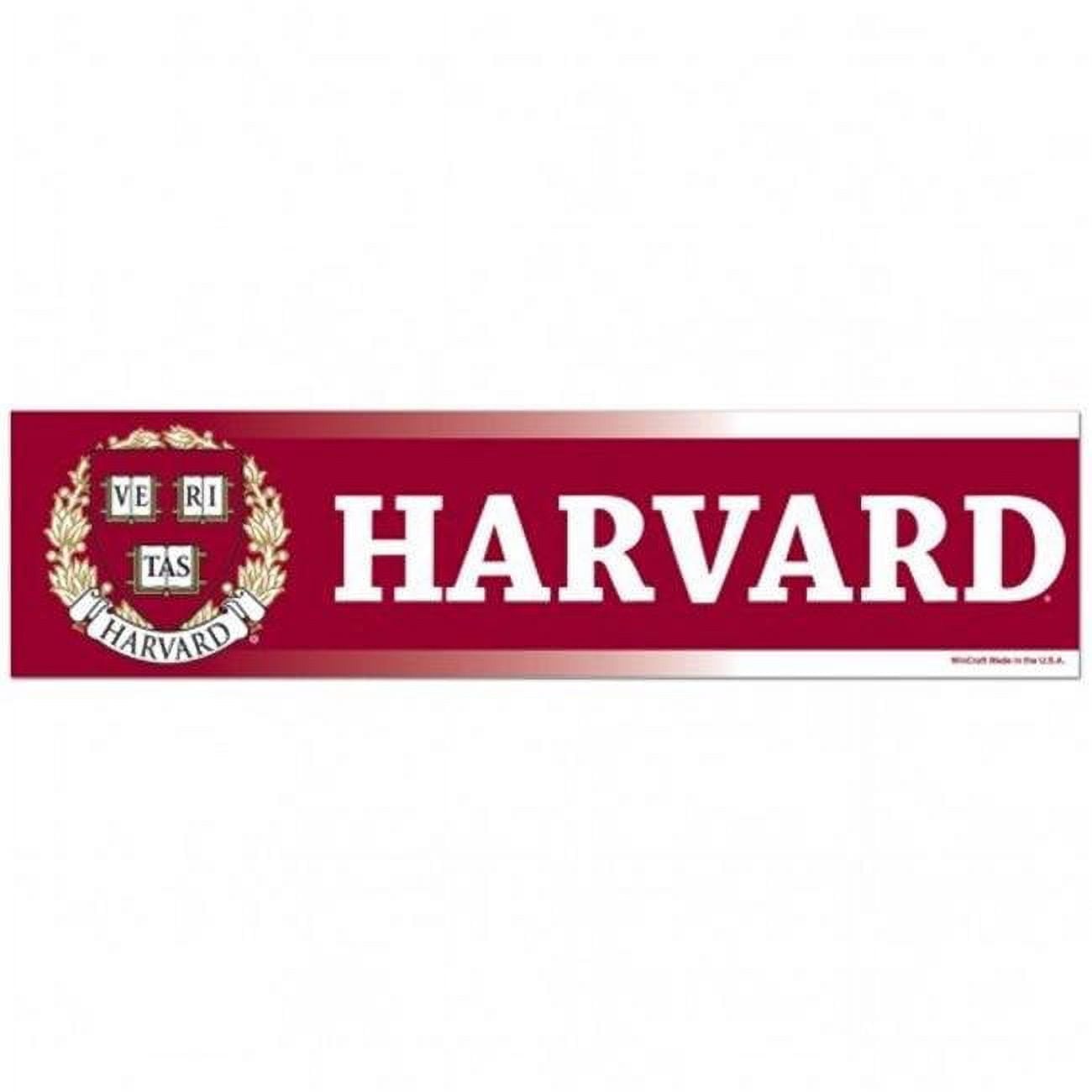 Harvard Crimson Decal 3x12 Bumper Strip Style Special Order