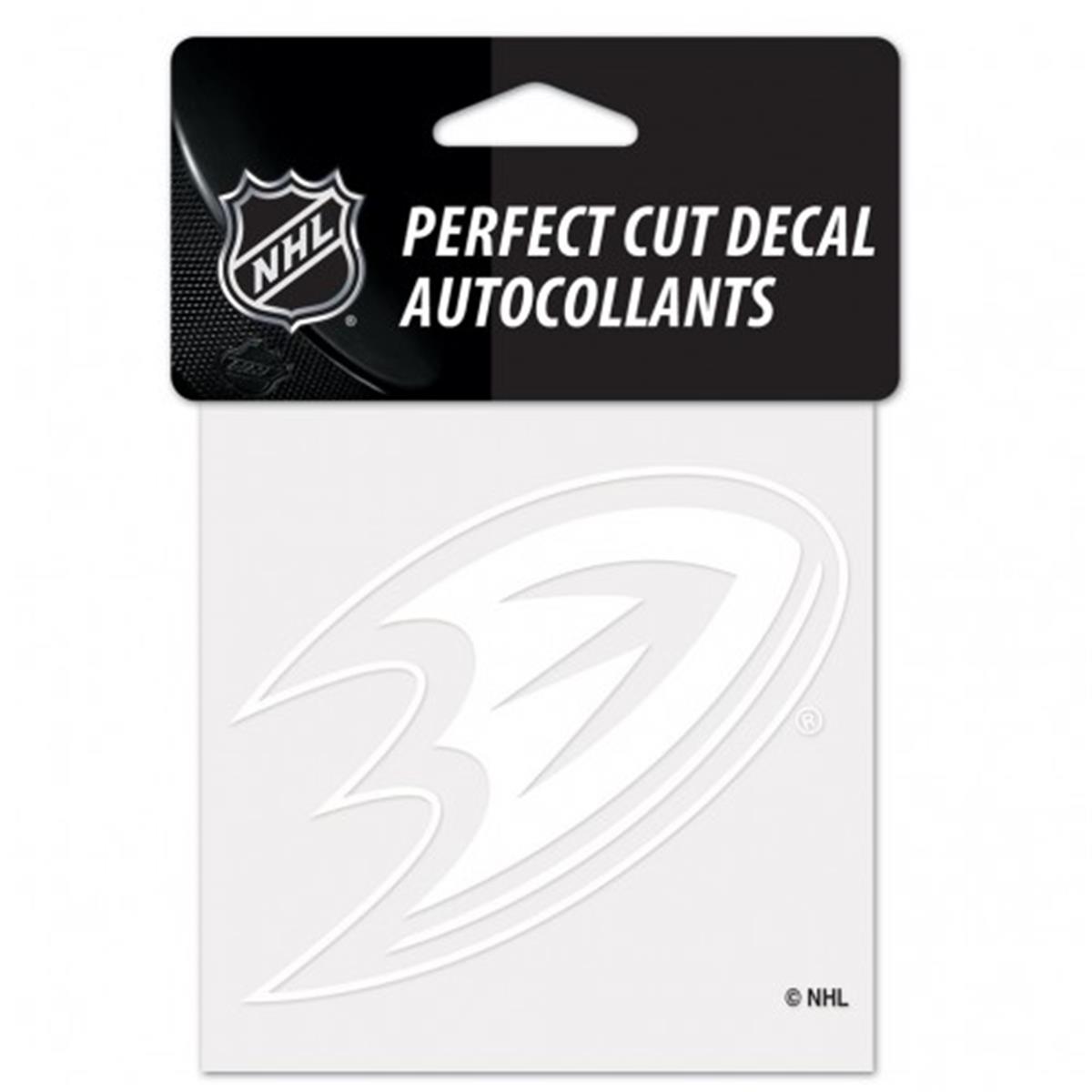 Picture of Anaheim Ducks Decal 4x4 Perfect Cut White Special Order