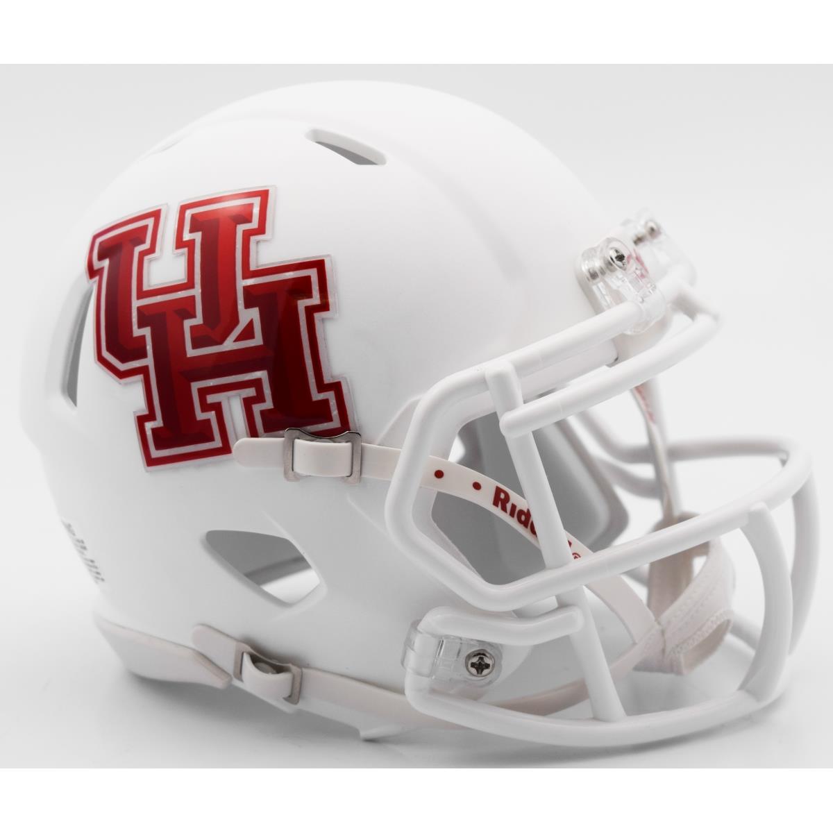 Houston Cougars Helmet Riddell Replica Mini Speed Style Matte White Special Order