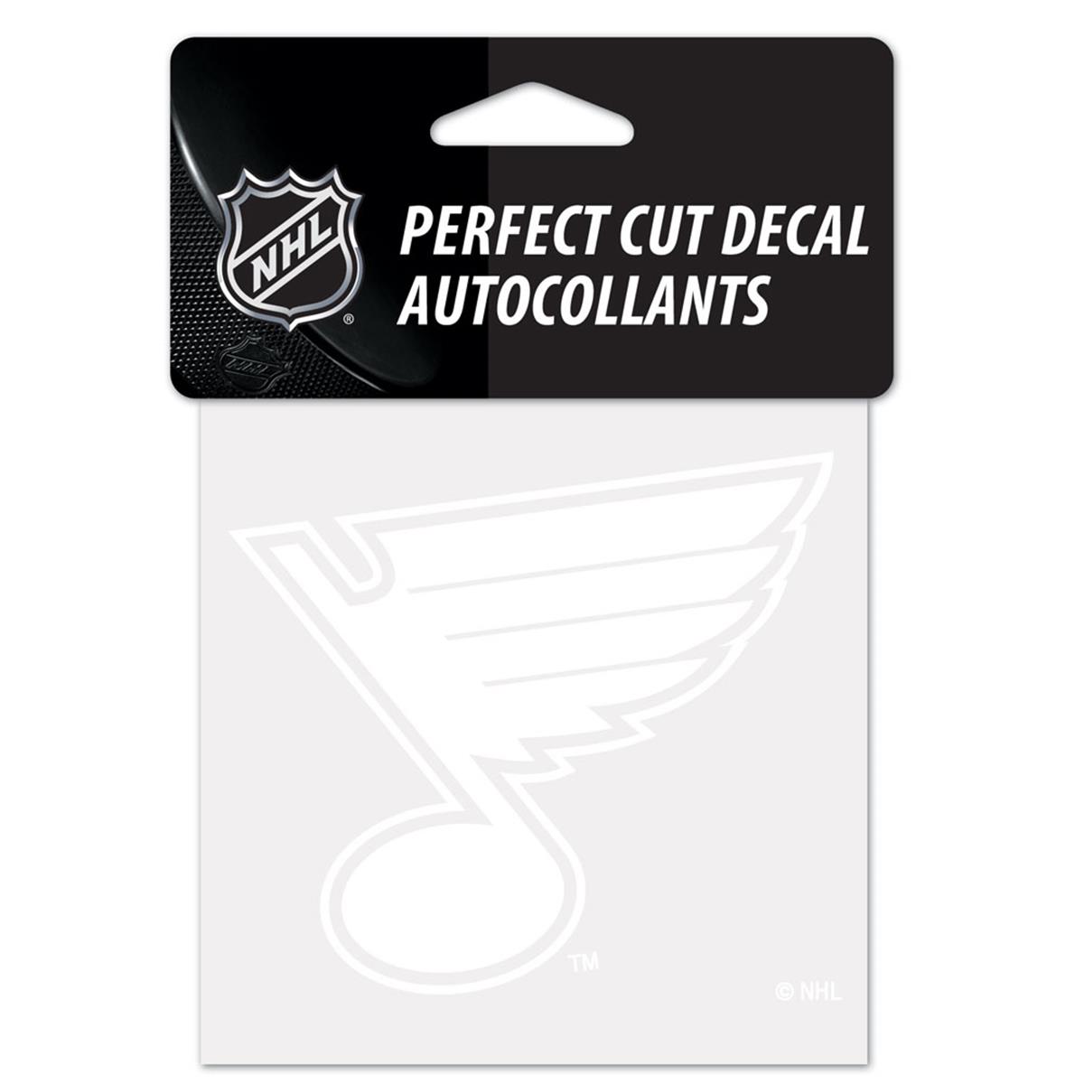 Picture of St. Louis Blues Decal 4x4 Perfect Cut White Special Order