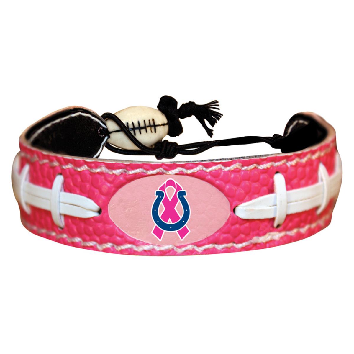 Picture of Indianapolis Colts Bracelet Pink Football Breast Cancer Awareness Ribbon