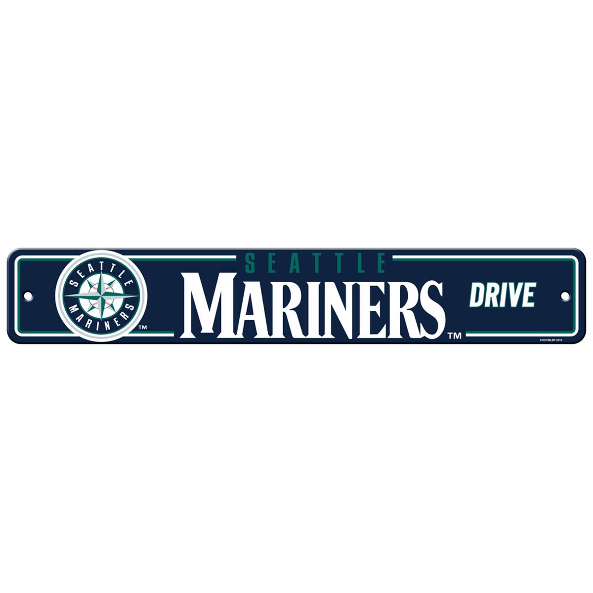 Seattle Mariners Sign 4x24 Plastic Street Style