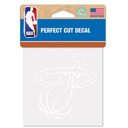 Miami Heat Decal 4x4 Perfect Cut White