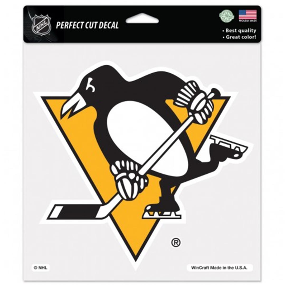 Picture of Pittsburgh Penguins Decal 8x8 Perfect Cut Color Alternate Design Special Order
