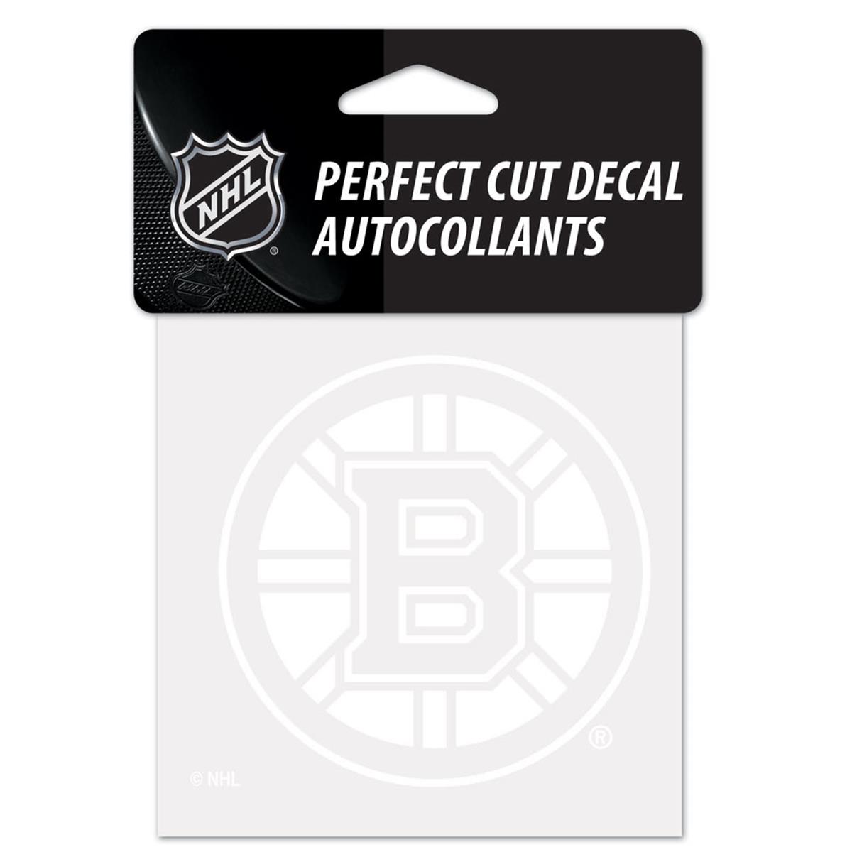 Picture of Boston Bruins Decal 4x4 Perfect Cut White Special Order