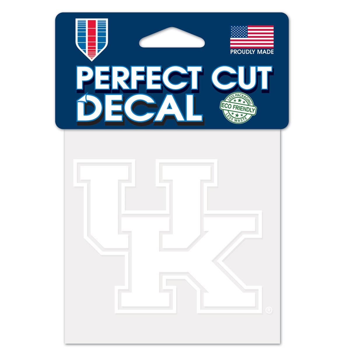 Kentucky Wildcats Decal 4x4 Perfect Cut White Special Order