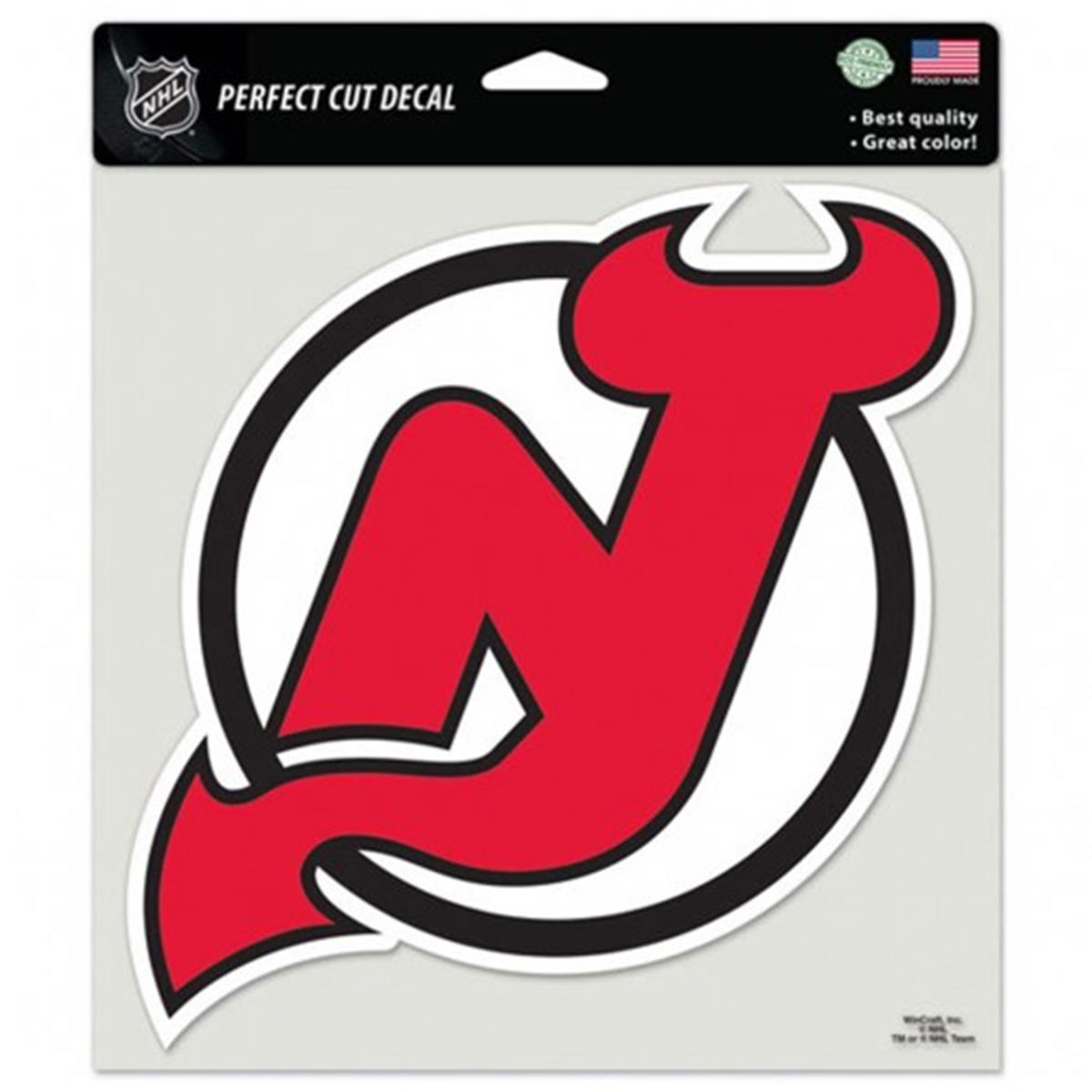 Picture of New Jersey Devils Decal 8x8 Perfect Cut Color Special Order