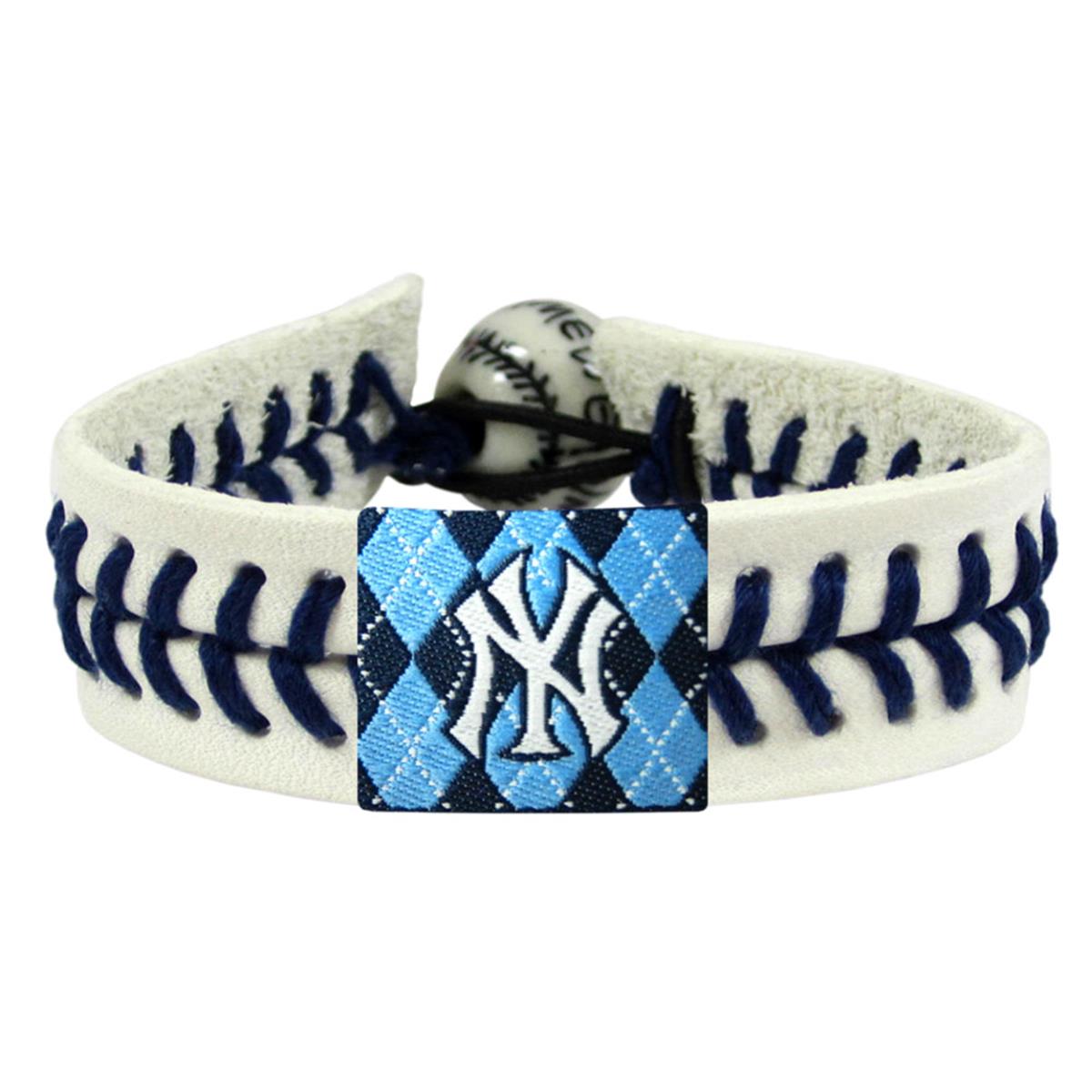 Genuine Baseball Argyle New York Yankees Bracelet