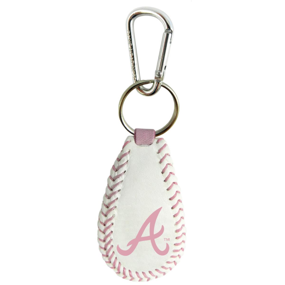 Picture of Atlanta Braves Keychain Baseball Pink