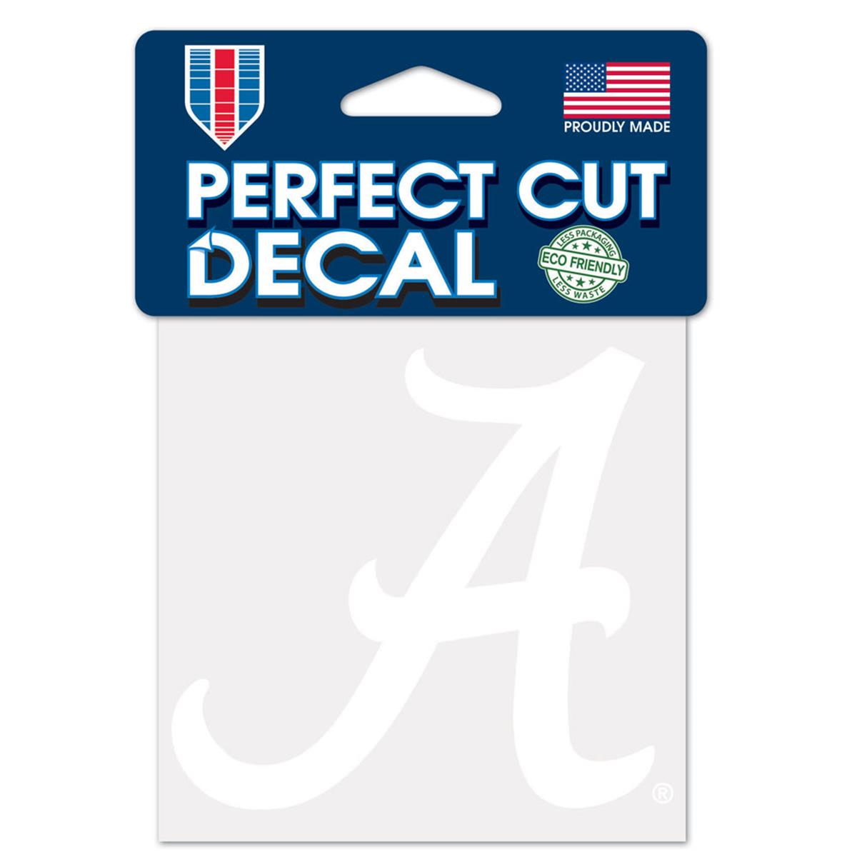 Picture of Alabama Crimson Tide Decal 4x4 Perfect Cut White Special Order