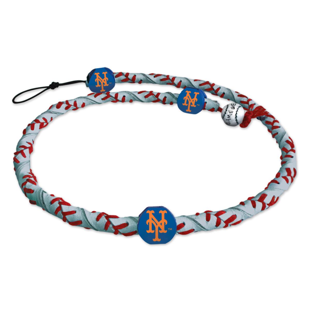 New York Mets Frozen Rope Reflective Baseball Necklace