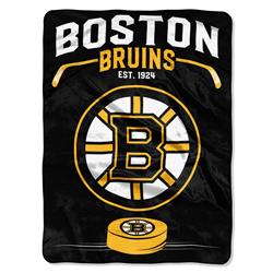 Picture of Boston Bruins Blanket 60x80 Raschel Inspired Design
