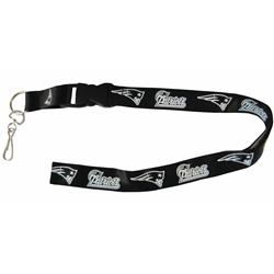 New England Patriots Lanyard - Breakaway with Key Ring - Blackout