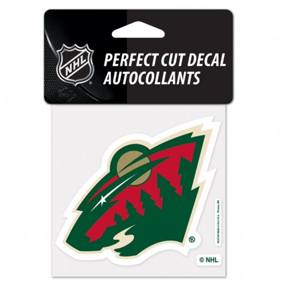 Minnesota Wild Decal 4x4 Perfect Cut Color Special Order