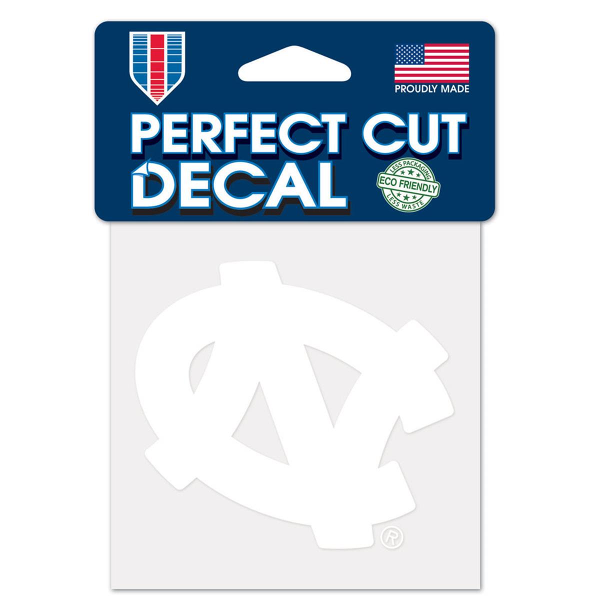 North Carolina Tar Heels Decal 4x4 Perfect Cut White Special Order