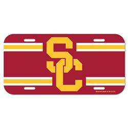 USC Trojans License Plate Plastic