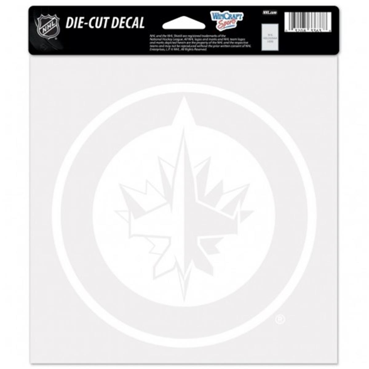 Picture of Winnipeg Jets Decal 8x8 Perfect Cut White Special Order