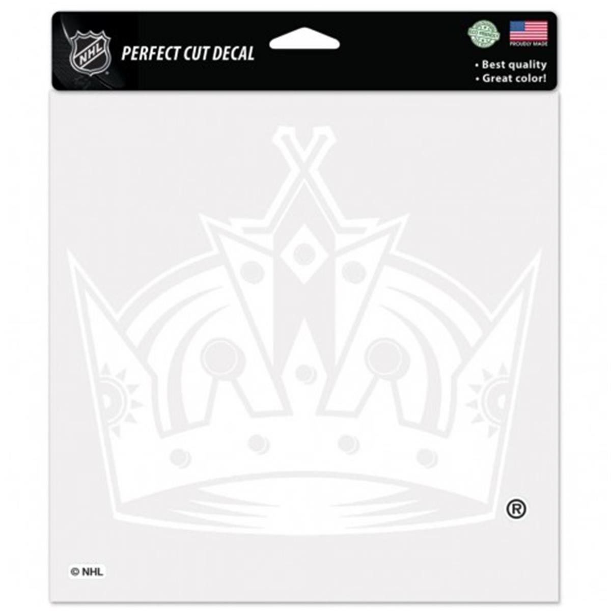 Picture of Los Angeles Kings Decal 8x8 Perfect Cut White