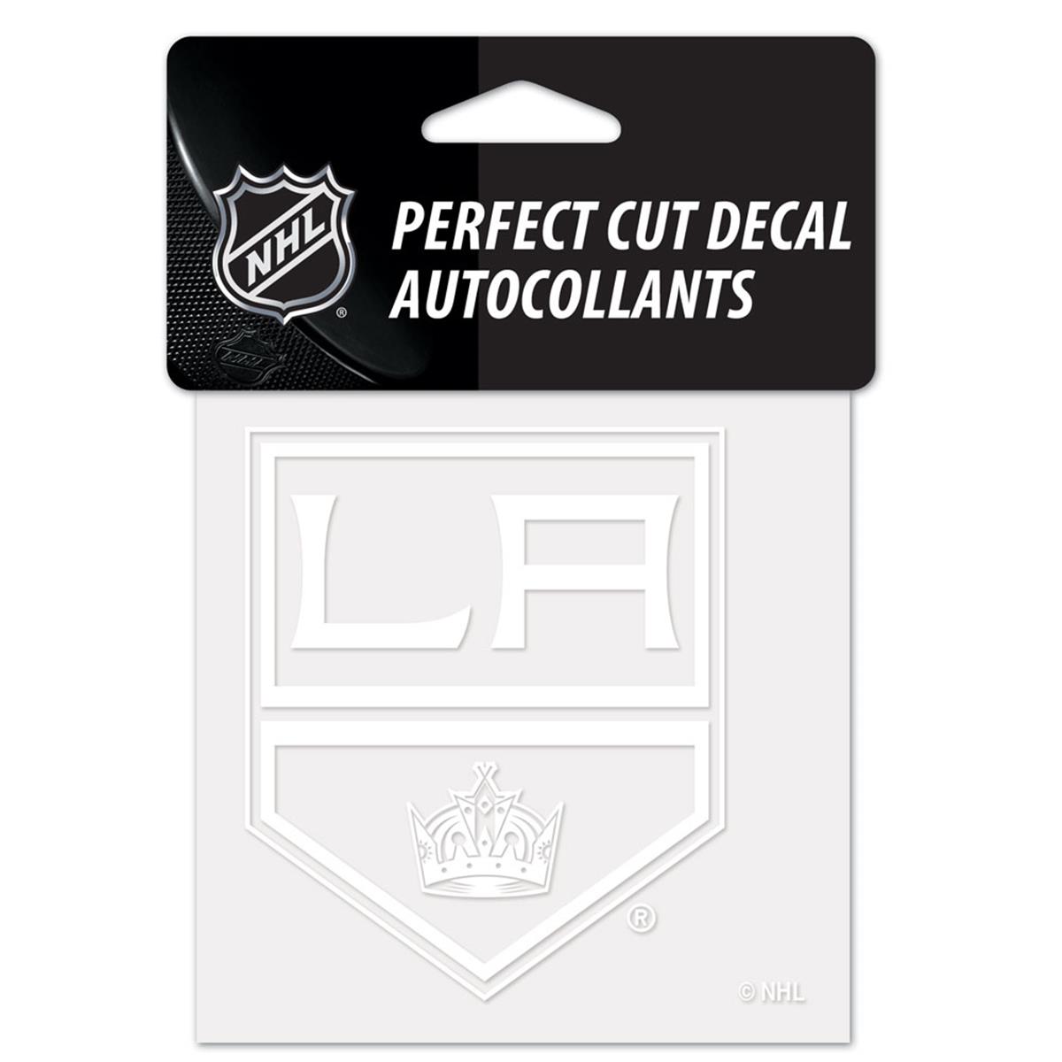 Picture of Los Angeles Kings Decal 4x4 Perfect Cut White Special Order