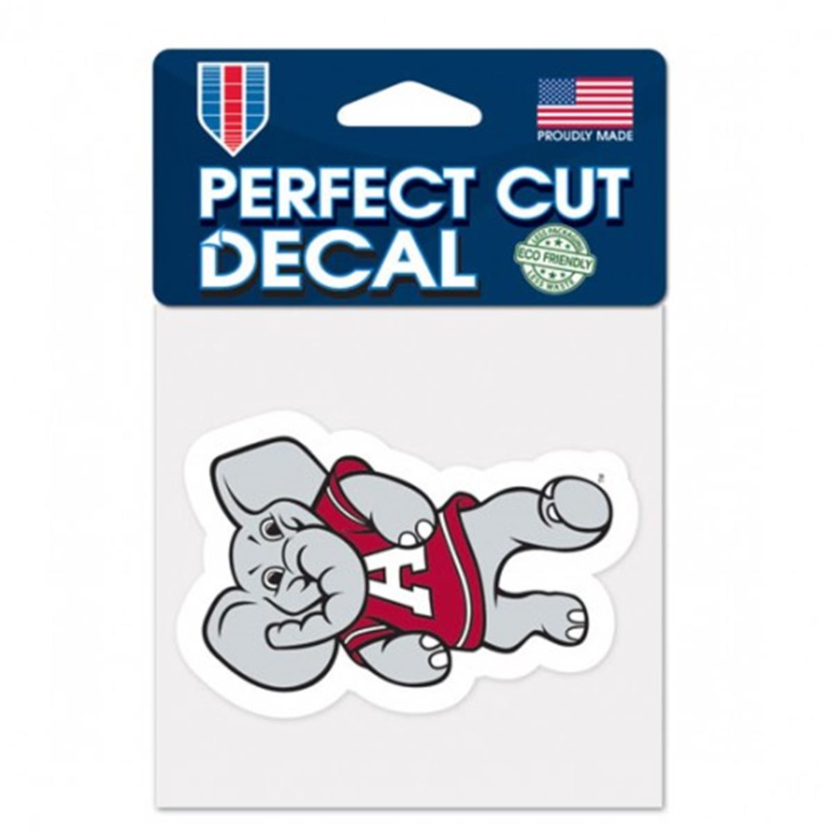 Picture of Alabama Crimson Tide Decal 4x4 Perfect Cut Color Mascot Design Special Order