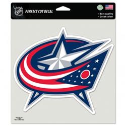 Picture of Columbus Blue Jackets Decal 8x8 Perfect Cut Color Special Order