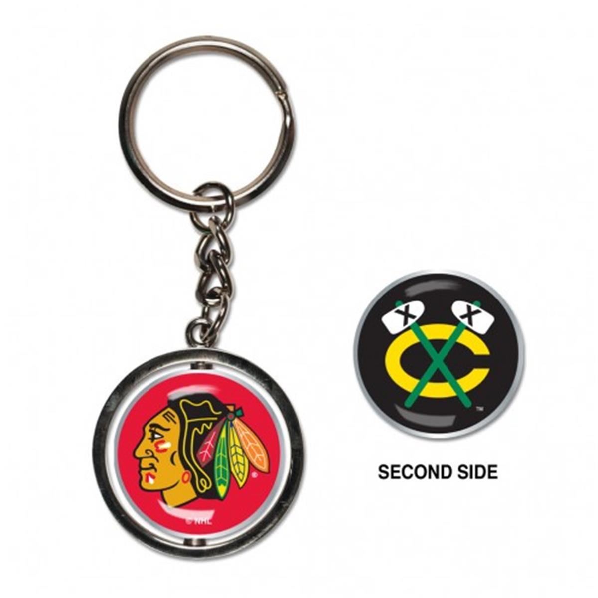 Chicago Blackhawks Key Ring Spinner Style Special Order