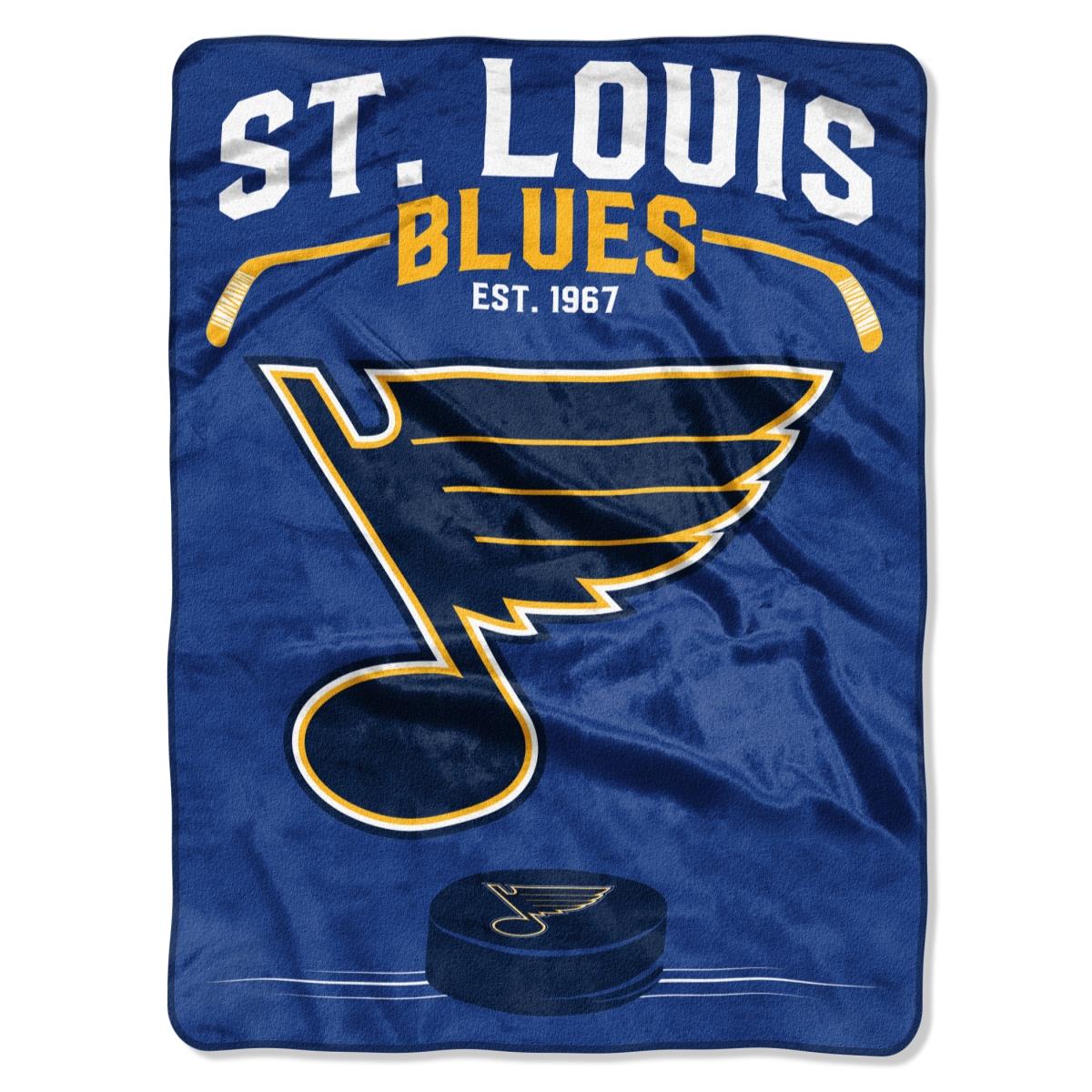 Picture of St. Louis Blues Blanket 60x80 Raschel Inspired Design Special Order