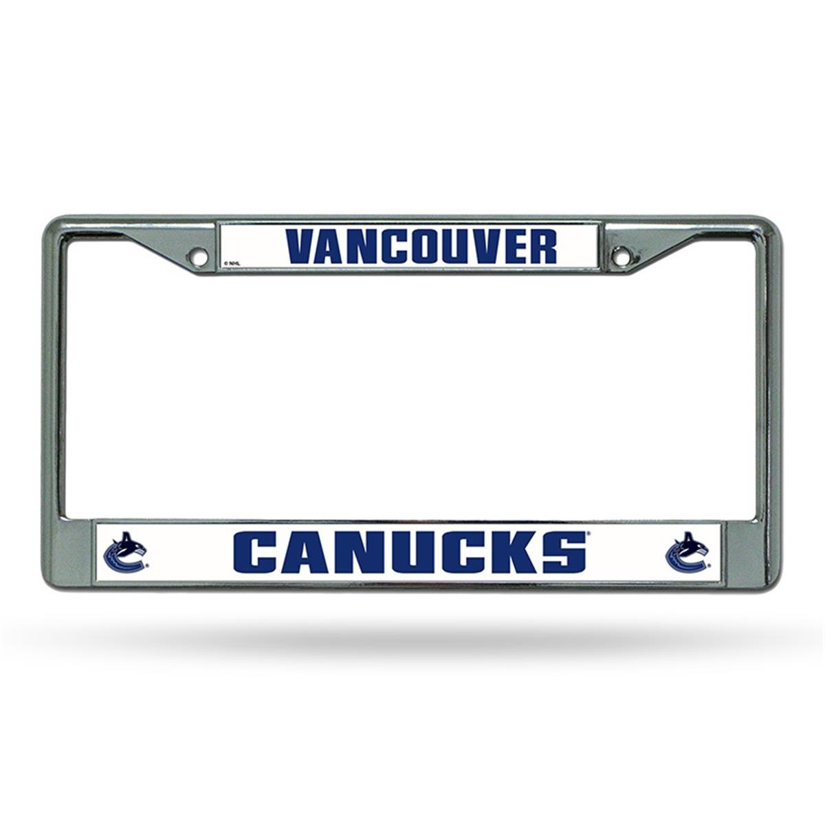 Vancouver Canucks License Plate Frame Chrome Special Order