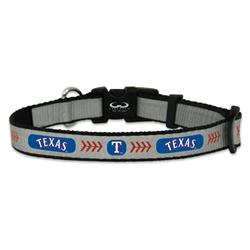 Texas Rangers Pet Collar Reflective Baseball Size Toy