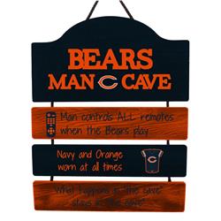 Picture of Chicago Bears Sign Wood Man Cave Design