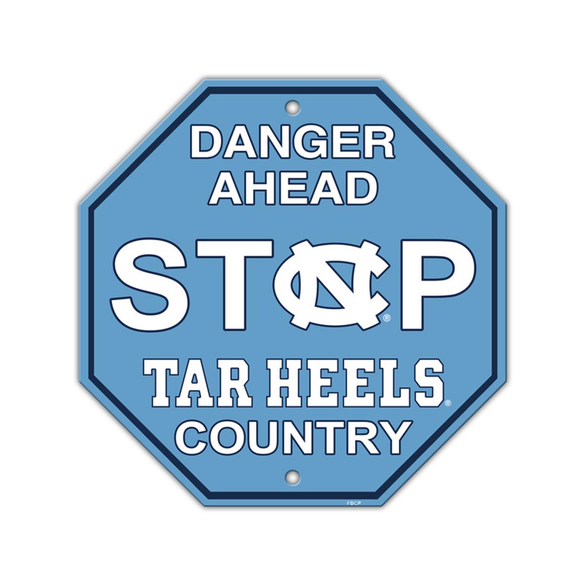 North Carolina Tar Heels Sign 12x12 Plastic Stop Style Special Order