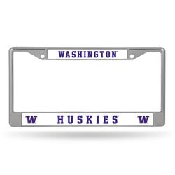 Washington Huskies License Plate Frame Chrome