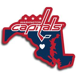 Washington Capitals Decal Home State Pride Style Special Order