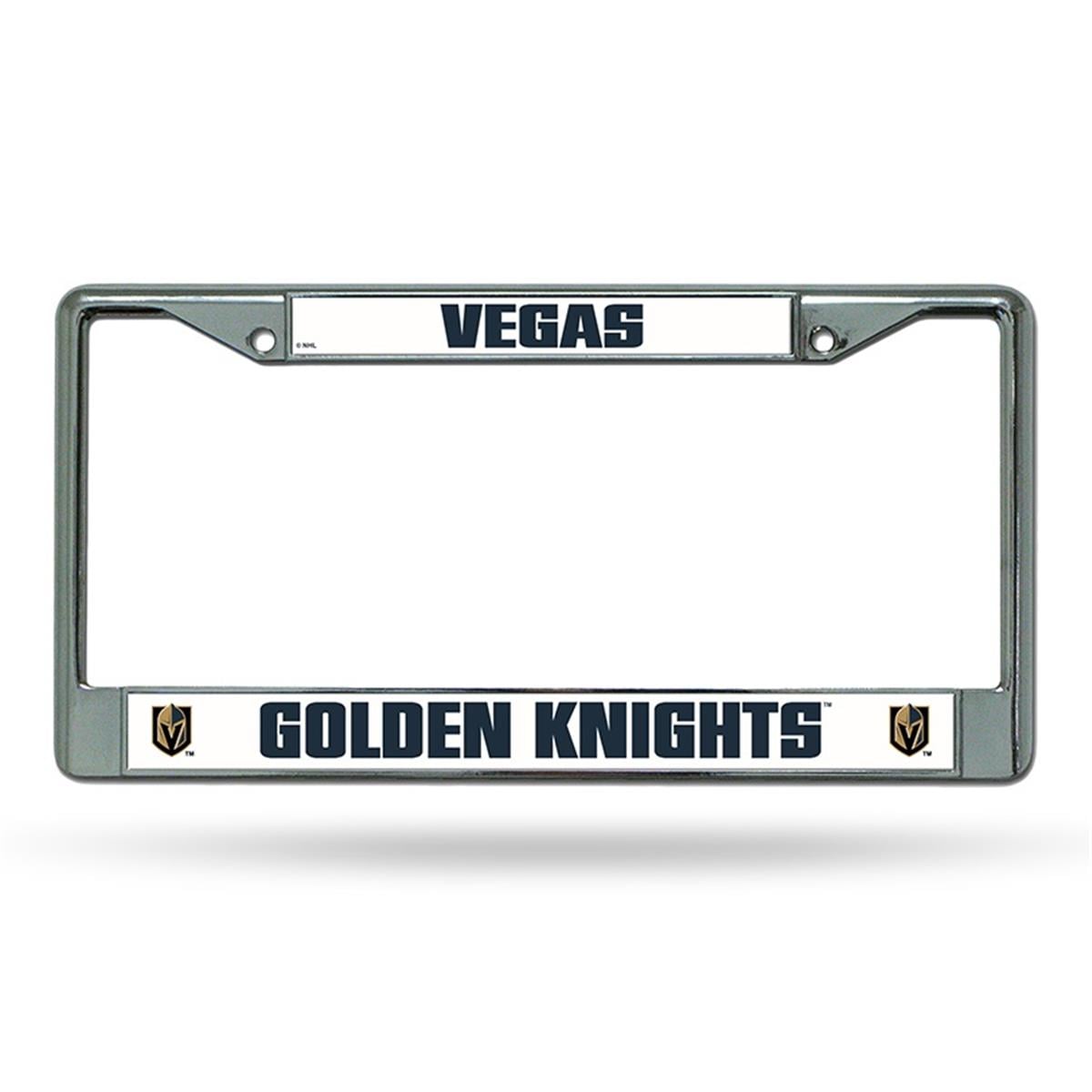 Vegas Golden Knights License Plate Frame Chrome EZ View Special Order