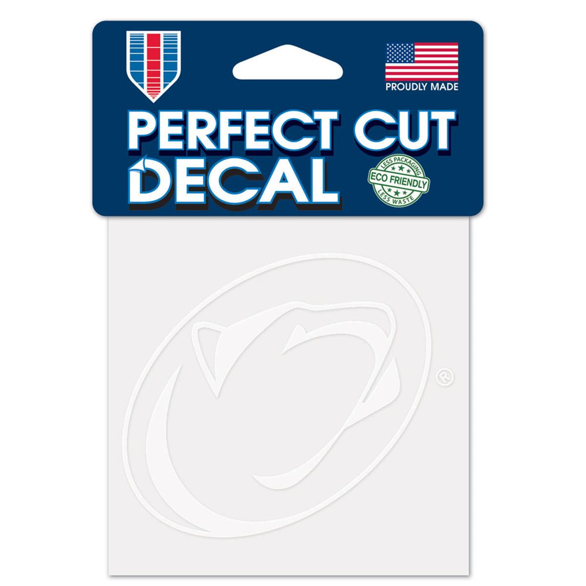 Penn State Nittany Lions Decal 4x4 Perfect Cut White Special Order