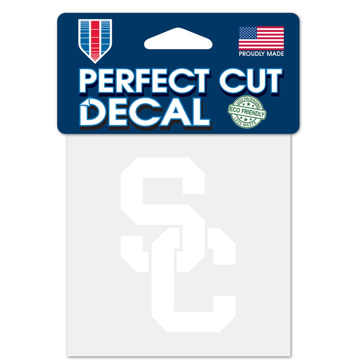 USC Trojans Decal 4x4 Perfect Cut White Special Order