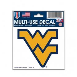 West Virginia Mountaineers Decal 3x4 Multi Use Color Special Order