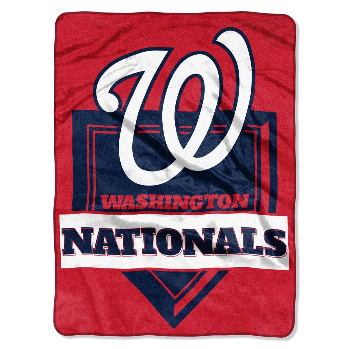 Picture of Washington Nationals Blanket 60x80 Raschel Home Plate Design Special Order