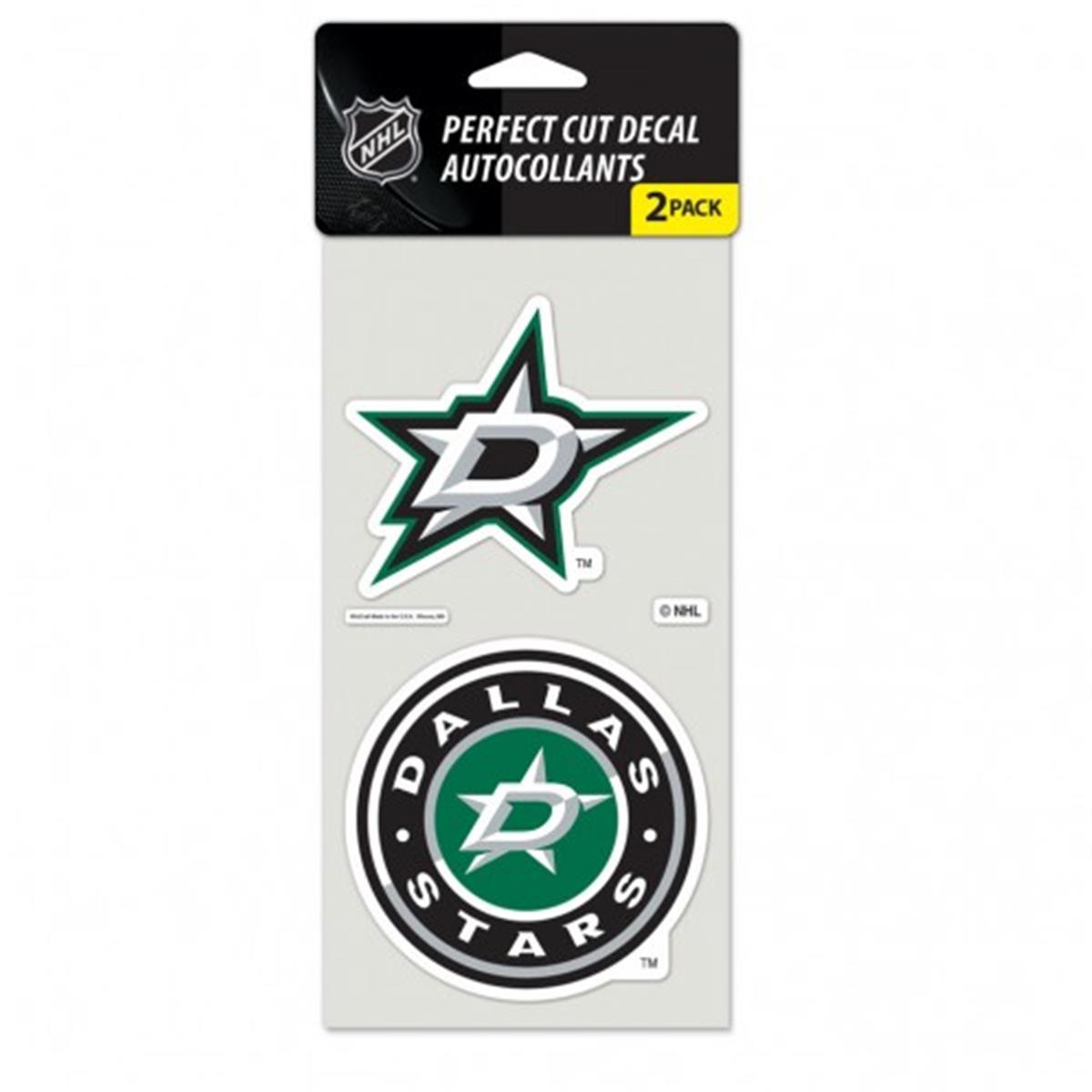 Picture of Dallas Stars Decal 4x4 Perfect Cut Set of 2 Special Order
