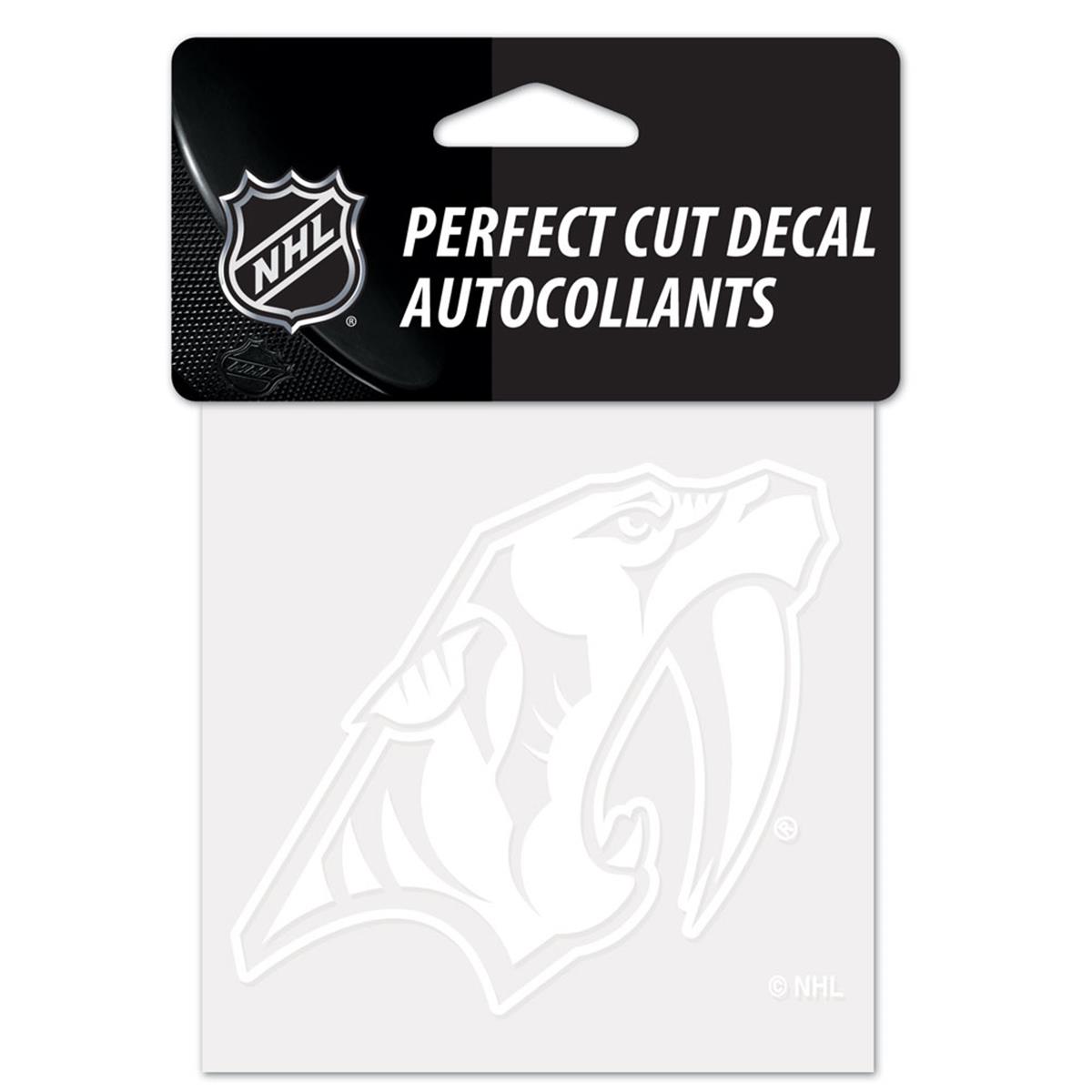 Picture of Nashville Predators Decal 4x4 Perfect Cut White Special Order