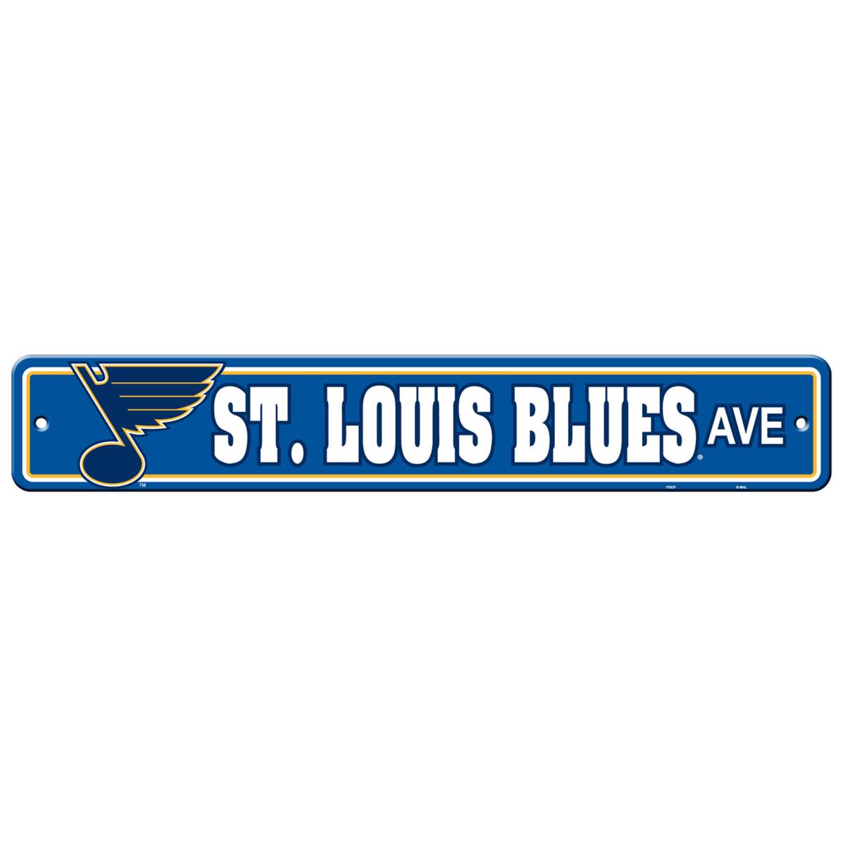 Picture of St. Louis Blues Sign 4x24 Plastic Street Style