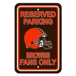 Picture of Cleveland Browns Sign - Plastic - Reserved Parking - 12 in x 18 in