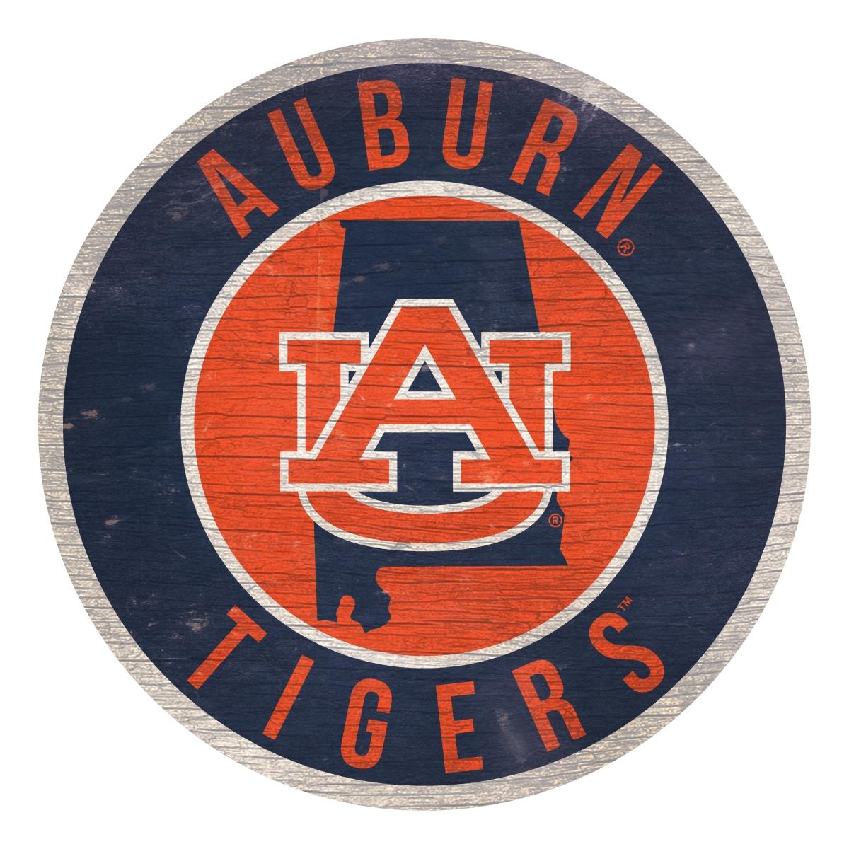 Fan Creations Officially Licensed NCAA Auburn 12" Wood Circle
