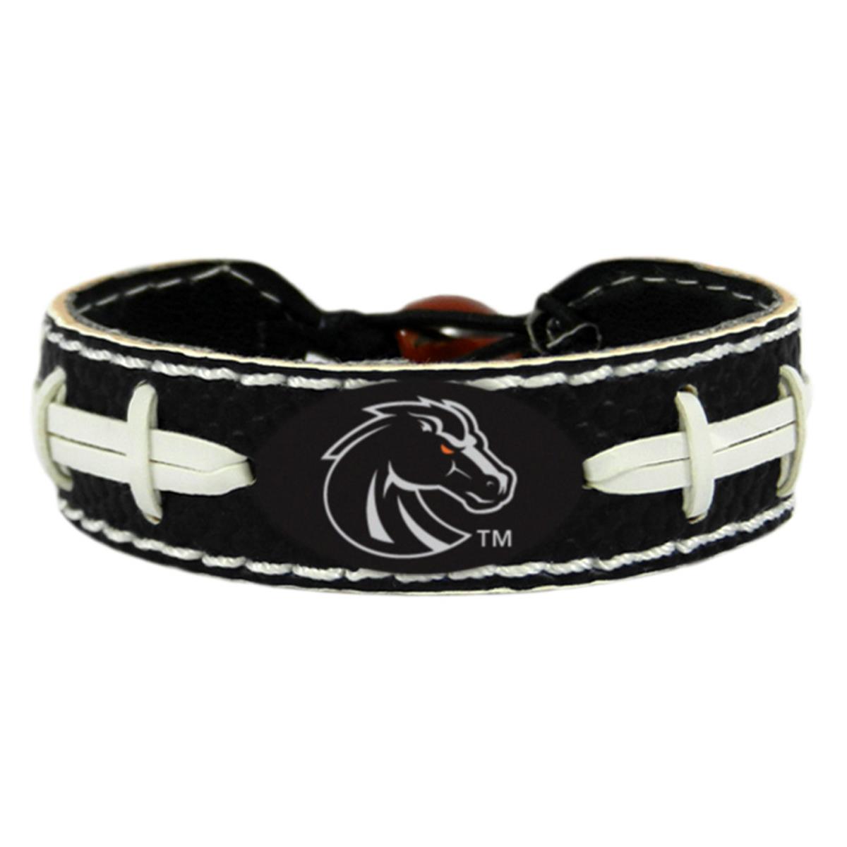 Picture of Boise State Broncos Bracelet Team Color Football Black Leather